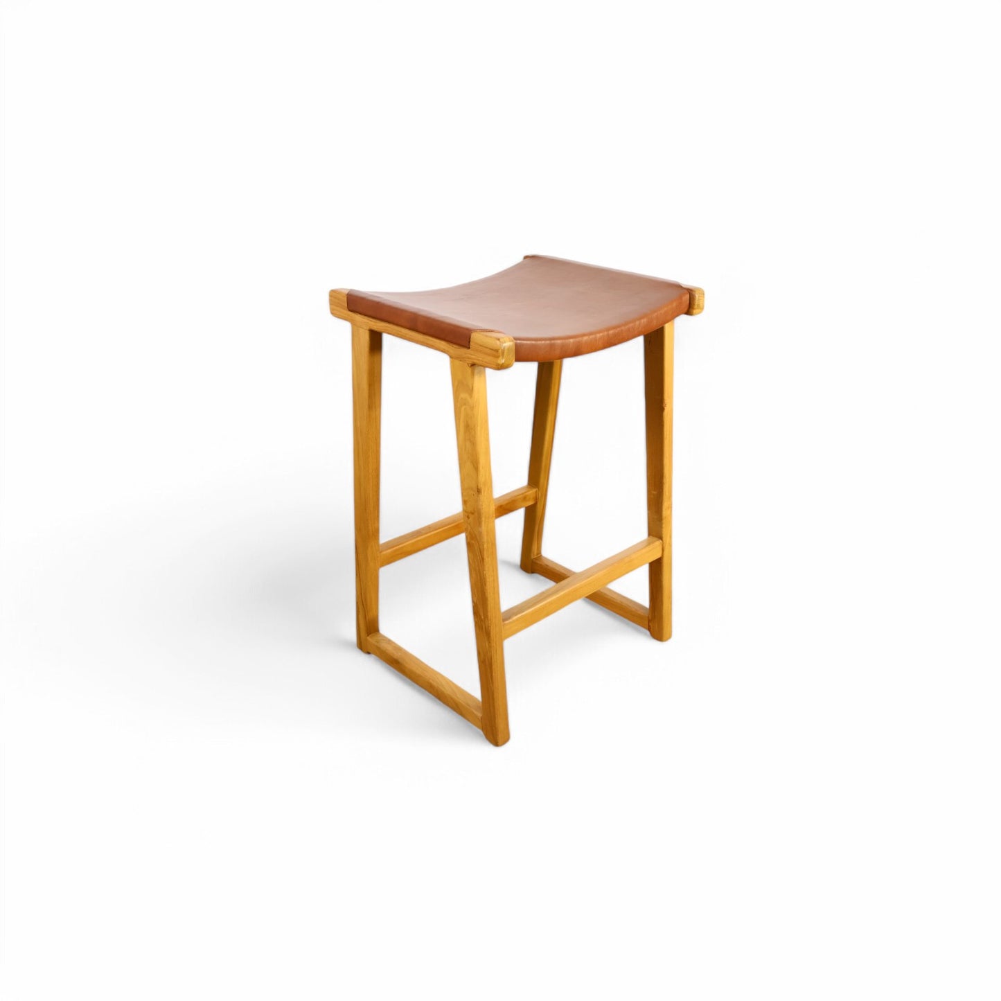 Dove Bar Stool Leather Tan