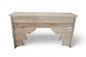 Handcarved Console Table Washed