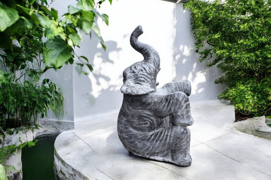 Elephant Sitting 80cm