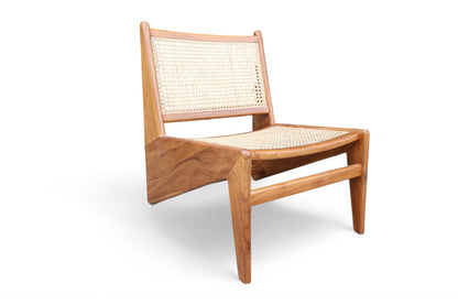 Kangaroo Teak Rattan Relaxing Lounge Chair