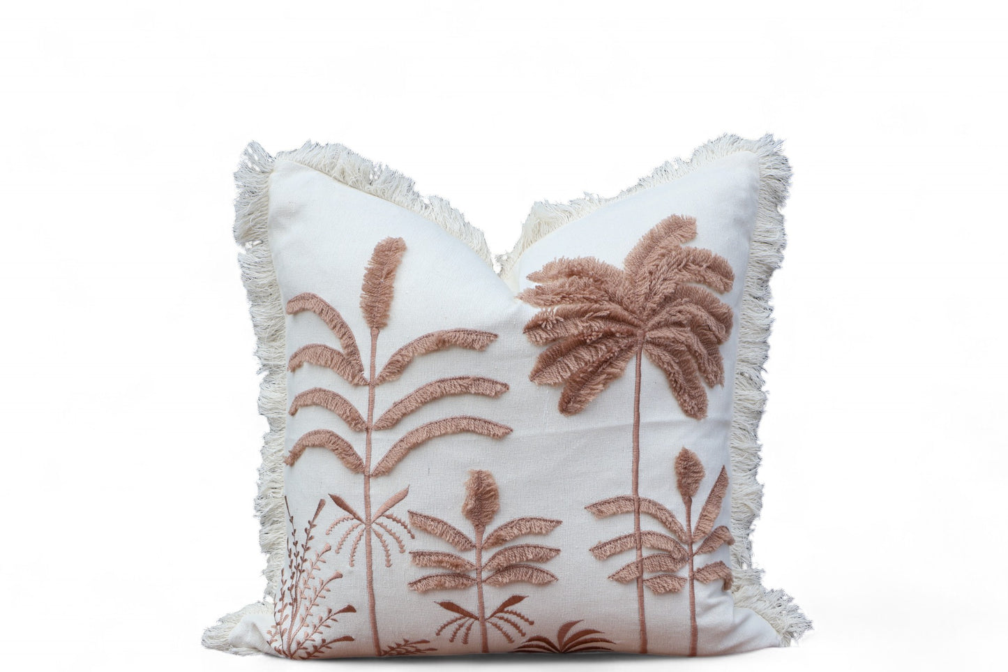 Tropical Embroidered Cushion 50x50cm