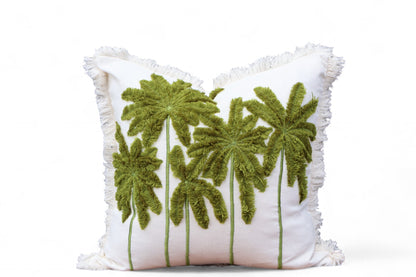 Euphoria Green Leaf Cushion 50x50cm