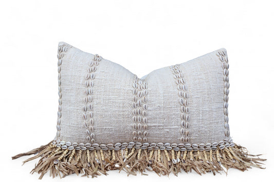 Kiara Shell Embellished Cushion 35x50cm