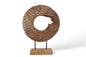 Chakra Vintage Teak Sculpture