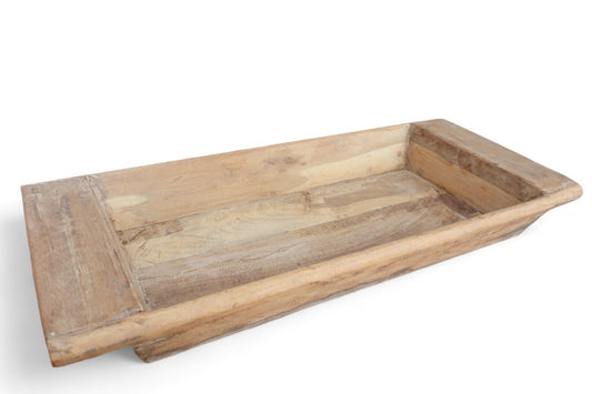 Vintage Indian Teak Wood Tray