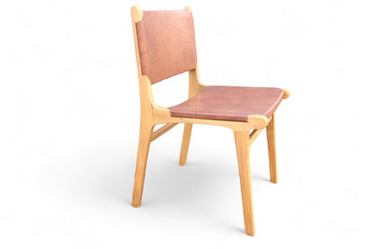 Dove Dining Chair Leather Tan