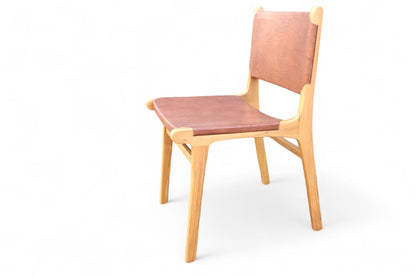 Dove Dining Chair Leather Tan