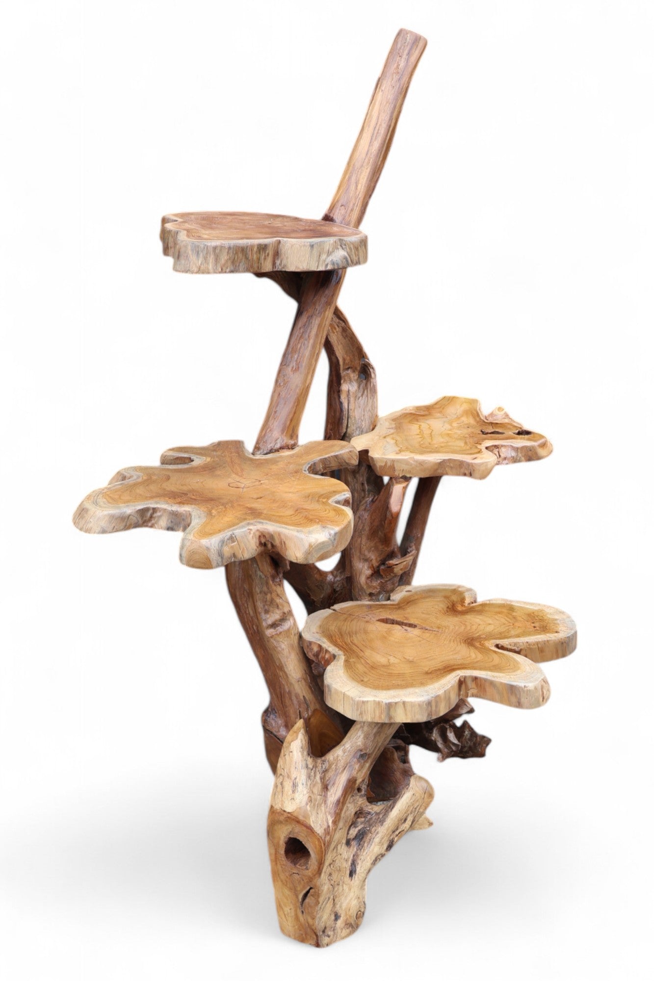 Teak Tree Four Level Stand - Large