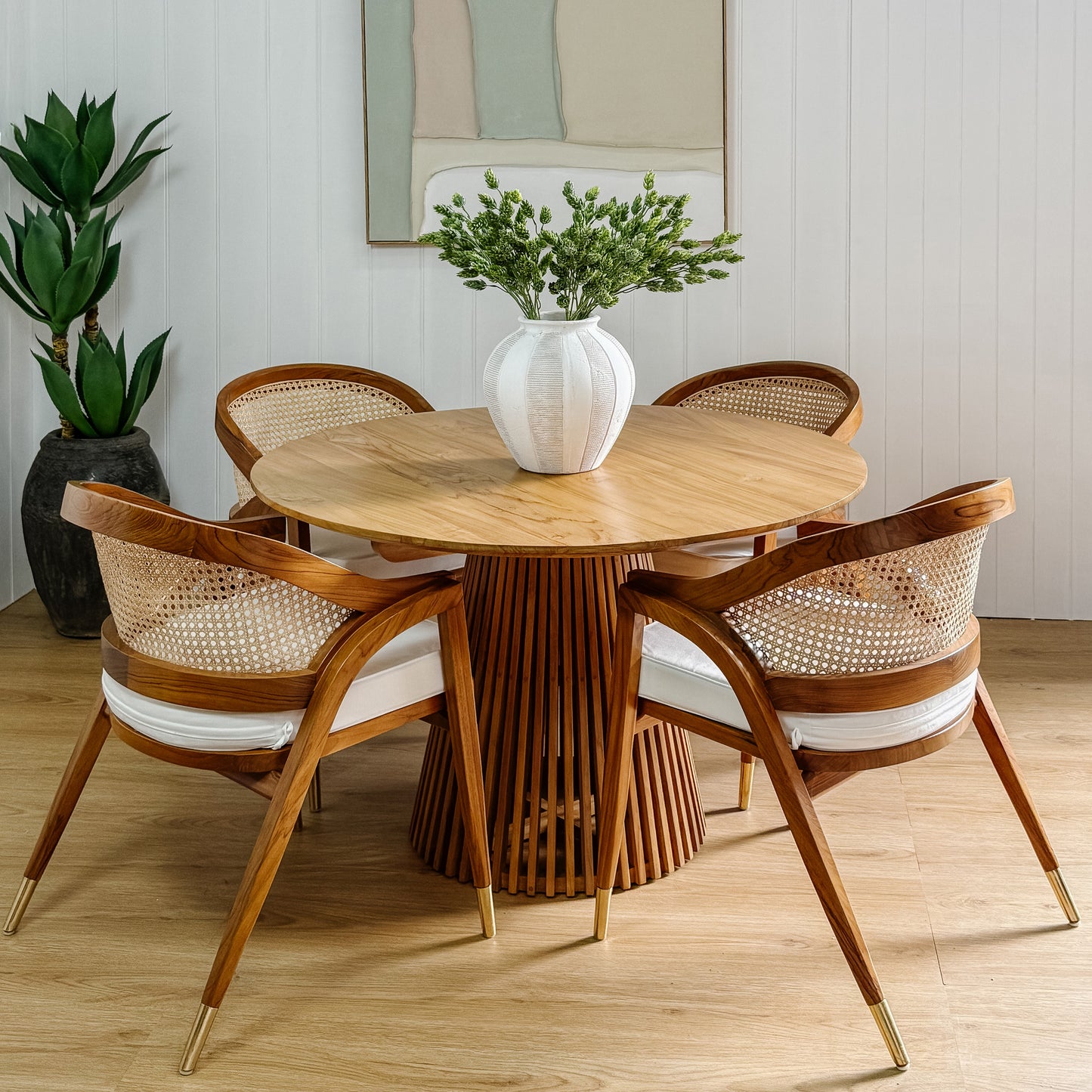 Louie Dining Set | Louie Dining Table + Pandora Dining Chairs X 4