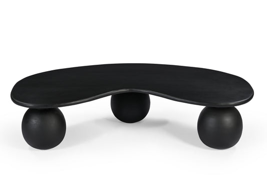 Irregular Shape Coffee Table Black