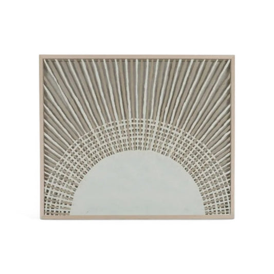 Sundown Paper Wall Art 100x80cm White & Natural